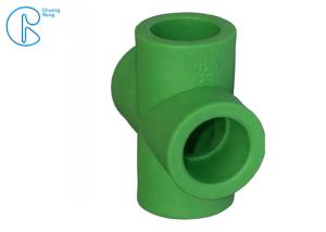 Wholesale Smooth PPR Pipe Fittings PPR 4 Way Cross Tee High Heat / Pressure Resistance from china suppliers