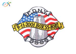 Wholesale USA Style Embroidered Country Flag Patches Polyester Material With Heat Cut Border from china suppliers