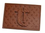 Customized stamped sewing Logo Leather Patches Real Leather For Garment