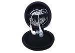 Round Hard Headphone Carry Case Semi Waterproof Ballistic Nylon 1680D