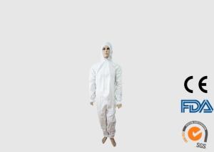 Wholesale Oil Resistant Disposable Coverall Suit , Comfortable Disposable Work Coveralls from china suppliers