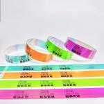Personalized Tyvek Printed Paper Wristbands For Events Temperature Resistant
