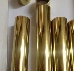 Wholesale Inox 201 304 316 Brass Golden Stainless Steel Pipe Tubing ASTM A554 1/2 Inch 21mm 22mm from china suppliers