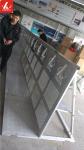 Metal Silver Crowded Pedestrian Control Barriers Aluminum 6082 Crowd Control