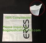 100% Biodegradable Shipping Bags, Zipper Compostable Zip Bag, PLA Corn Starch,