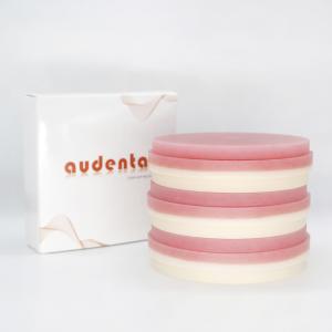 China Audental Dental Laboratory Material Supplier Moon Multilayer Flexible Resin PMMA Block on sale