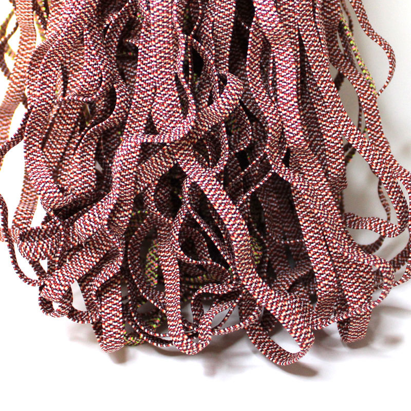 Knitted 3mm-10mm Braided Elastic Cord Double Fold Bias Tape Quilt Binding