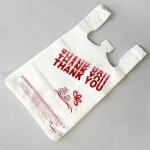 White Color Small T Shirt Bags , Plastic T Shirt Grocery Bags 10 - 25MIC