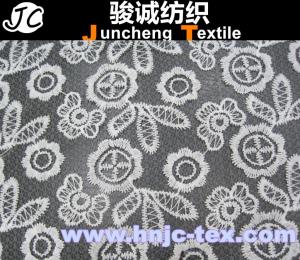 Wholesale 2015 trend 100% polyester wave pattern chemical crochet lace fabric for women dresses from china suppliers