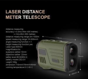Wholesale Mini Portable Laser Military Rangefinder Binoculars Surveying Instrument 1500M from china suppliers