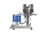 Semi Auto Desktop Pneumatic Screw Capping Machine For Spray Plastic Bottle