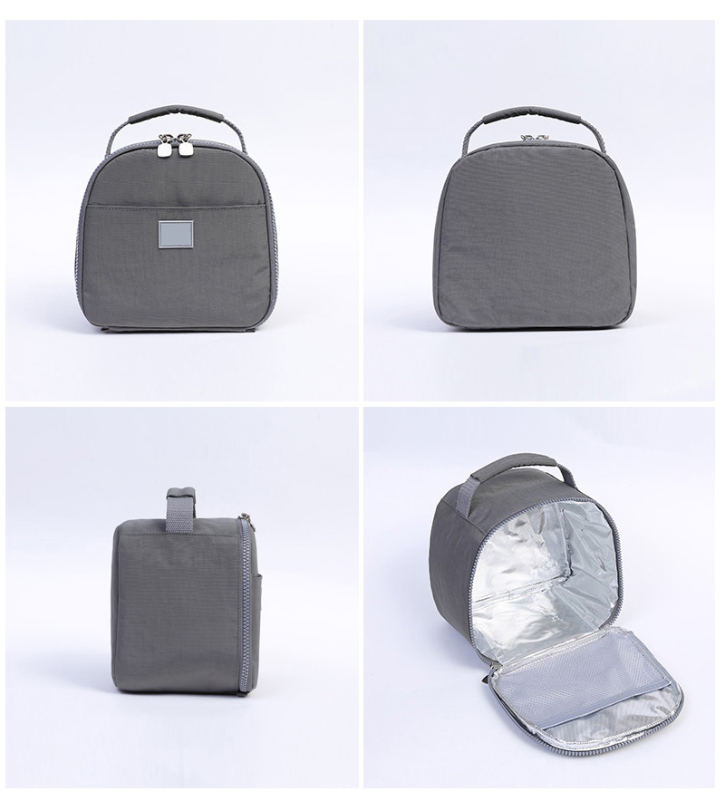 Round Shape Freezable Thermal Cooler Lunch Bags For Women