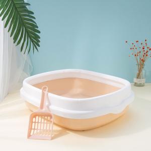 Wholesale Zoopollo 4L Large Semi Closed Litter Box With Scoop Purple Green from china suppliers