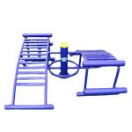 Galvanized Steel Outdoor Fitness Equipment For Adults Crackproof UVresitant