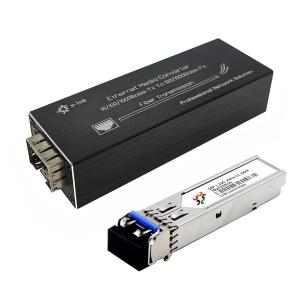 Wholesale Mini Fiber Media Converter 10/100/1000BASE-T to 100/1000BASE-X SFP from china suppliers