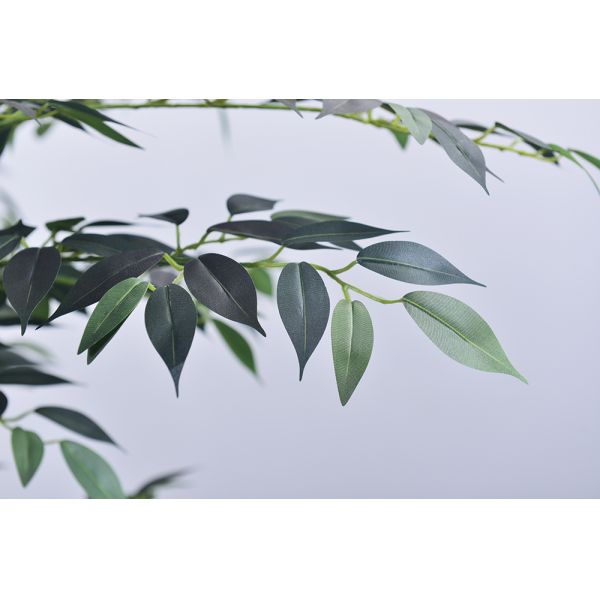 Lifelike Artificial Mini Ficus Tree - Artistic Trunk in 7.5FT/9.2FT, Low Maintenance for Luxury Spa & Restaurant Interior Design