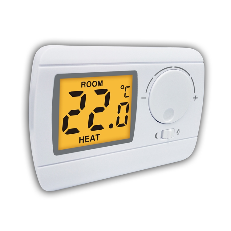 Riseem 230V Non Programmable Wired Room Heating Thermostat With LCD Display