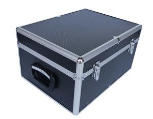 Wholesale Black Aluminum DVD Storage Case Alu Storage Box For 1000 CDs With Removable Divider from china suppliers