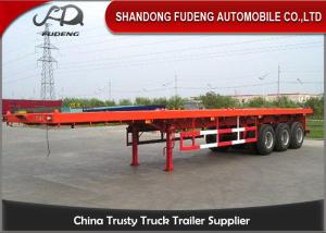 Wholesale 20-40ft used container chassis, 60Tons flatbed container semi trailer from china suppliers