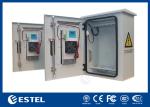 Small Pole Mounted Outdoor Telecom Cabinet IP55 7U With Led Lamp