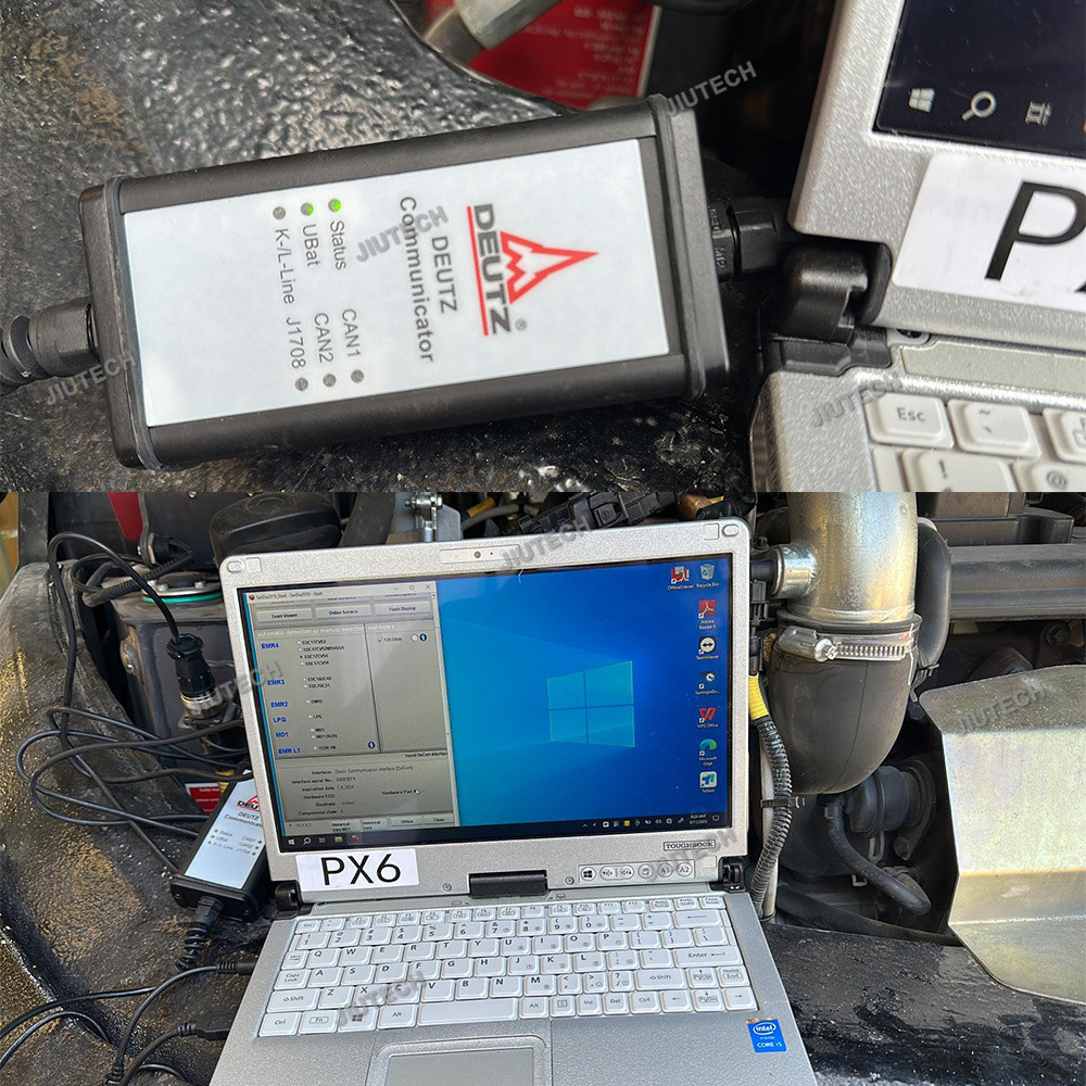 Ready to use Xplore Tablet +For Deutz Communicator OBD Adapter with SerDia Software For SerDia 2010 diagnostic