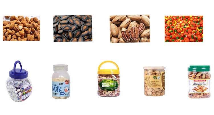 SS304 20 Bottle / Min Plastic Jar Packing Machine