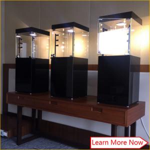 Wholesale Custom modern black glass mdf cabinet for jewelry from china suppliers