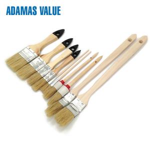 Wholesale Round Natural real bristle paint brushes Wooden Handle Real Hair Paint Brushes from china suppliers