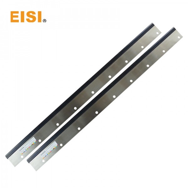 Man Roland 600 Wash Up Blade 1100X65X1.0mm 11 Holes Steel And Rubber