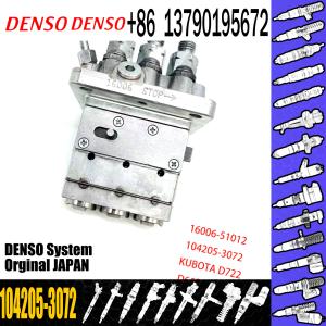 Wholesale Diesel engien system parts 16006-51010 16006-51012 104205-3072 104205-3071 104205-3070 Fuel Injection Pump for Kubo from china suppliers