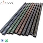 Metal Detector Carbon Fiber 3K Tent Twill Tube in Red Silver Blue or Metallic