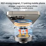 QI2 Small Metal Hidden Wireless Magsafe Charger Fast Charging Heat Dissipation