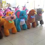 Hansel amusement park indoor electric stuffed kids ride on animals