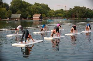 China Professional Yoga Floating Mat Inflatable Fire Resistant For Athletic Contest on sale