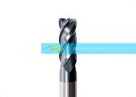Solid Carbide 4 Flute Center Cutting End Mill For ISO S Heat Resistant Alloys