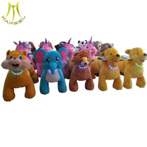 Wholesale Hansel amusement park electronic battery operated ride animal plush scooter from china suppliers