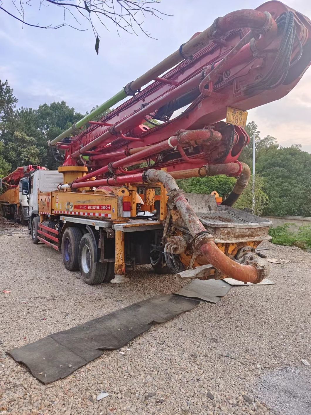 Heavy Equipment 38m Concrete Boom Pump Used Concrete Pump Truck Construction Machinery Concrete Mixer Truck Truck Mounted Pump