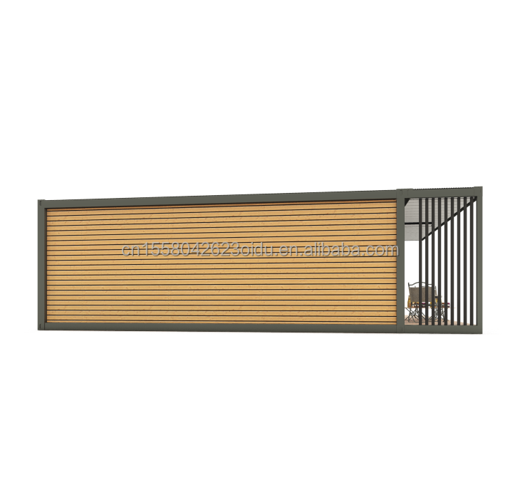 Modern Design Wooden Plastic Container Residence with Materials and Prefabricated Structure