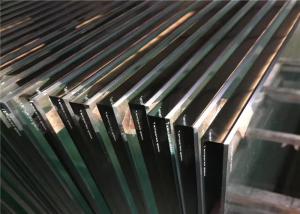 Wholesale Safety Clear Tempered Glass , Flat / Curved Tempered Glass For Office Door from china suppliers