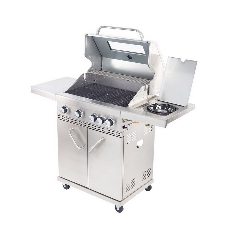 Outdoor Gas Grill Stove BBQ Grills with 5 Burners and Stainless Steel Material