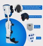 Professional full leg knee support leg fracture foot drop orthosis pain arch