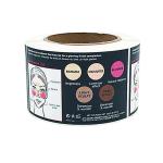 Lipstick Perfume Essential Oil Tamper Seal Stickers Gold Foil Printed Labels