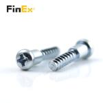 Alloy Steel Blue Zinc Plated Round Head Cross Drive Step Shoulder Screws for