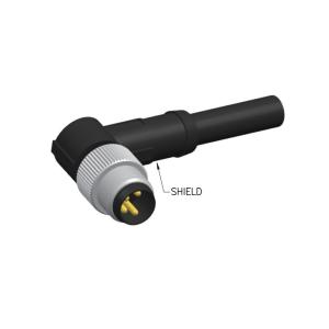 Wholesale RIGOAL M8 Waterproof Connector 3 Pins Male 90 Degree Shielded Circular Cable Connectors from china suppliers