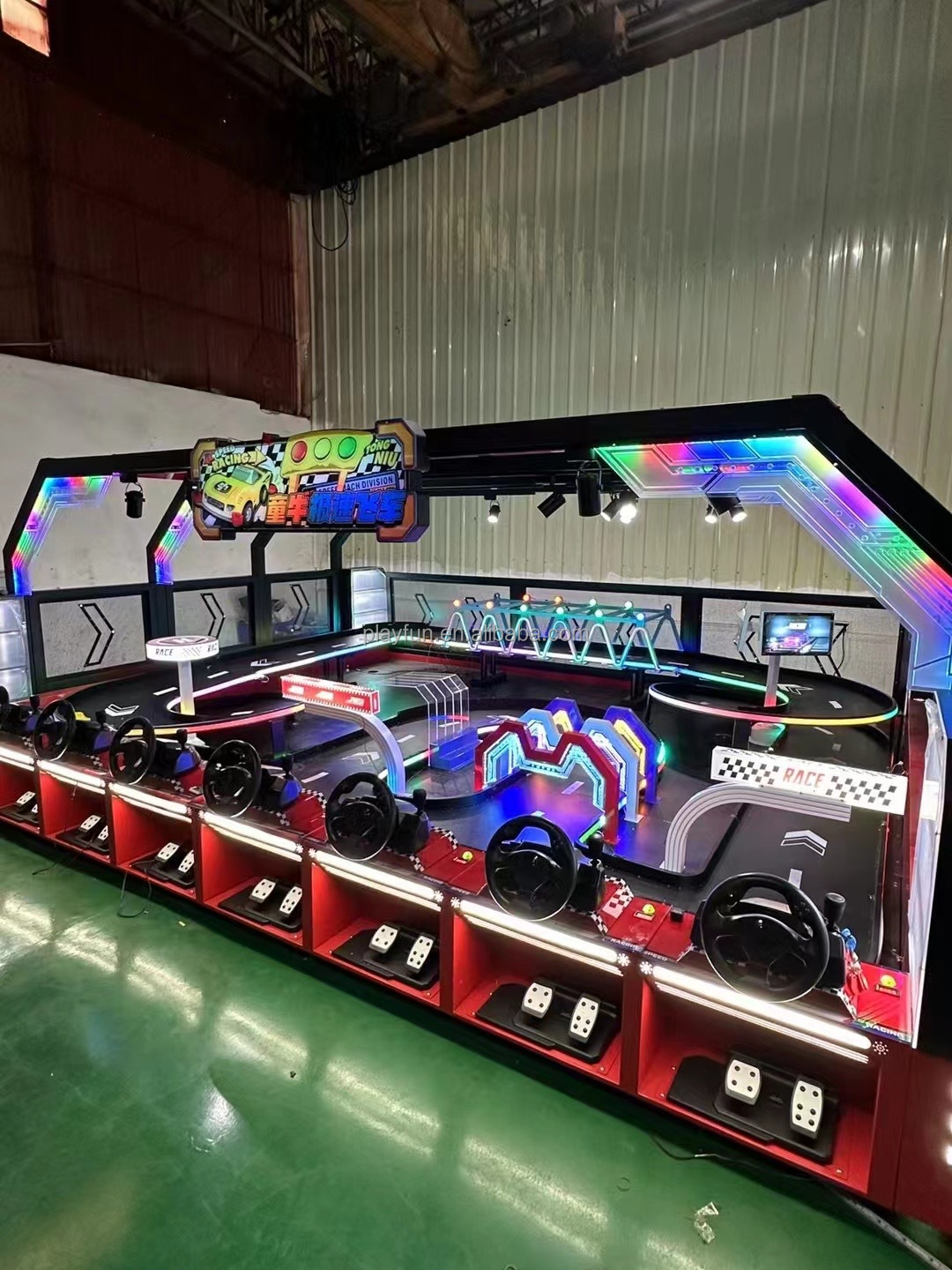Coin Operation Racing Arcade Driving Car Racing Console Simulator Arcade Video Game Machine Sim Racing Car