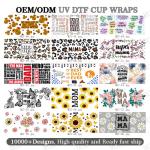 24oz Mama'S Day UV DTF Transfers For Glass Sticker Designs