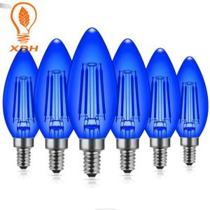 Wholesale 4W C35 Colored Edison Bulbs Blue E12 Candelabra Light Bulbs from china suppliers