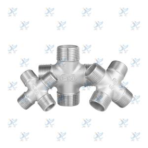 Wholesale Stainless steel equal diameter four way elbow, high-pressure resistant cross adapter elbow from china suppliers