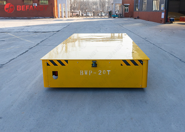 Steel Structure PU Wheel Battery Trackless Transfer Cart
