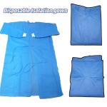 120*140cm AAMI Level 2/3 Nonmoven Blue 30GSM Disposable Gown Medical for Adult
